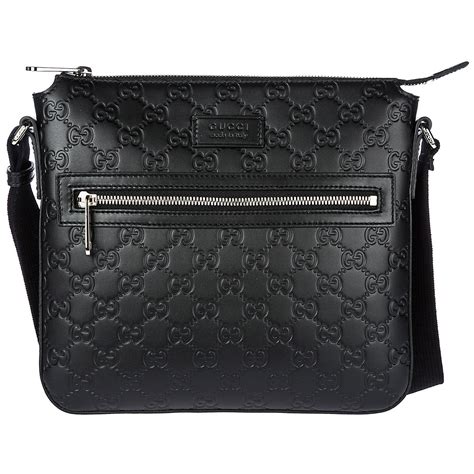 gucci monogram bag black|gucci black embossed bag.